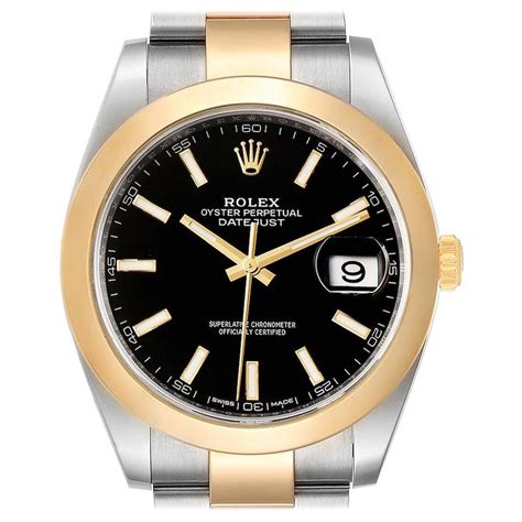 rolex gold mit schwarzem zifferblatt|rolex gelbgold umgebung.